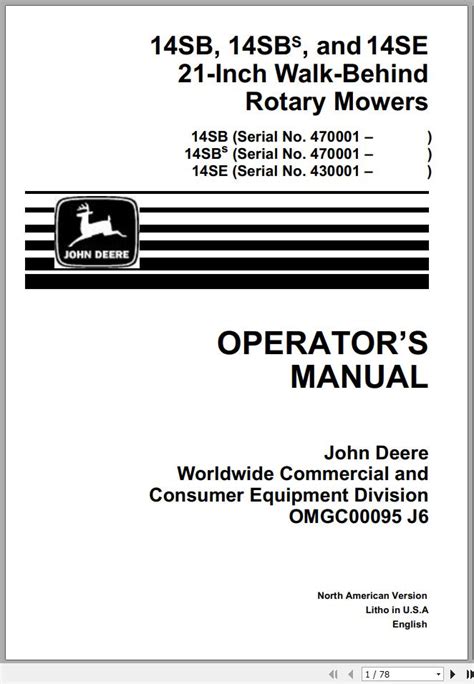 john deere 14sb manual Doc