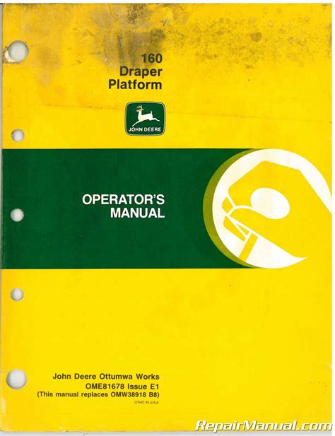 john deere 160 operators manual Reader