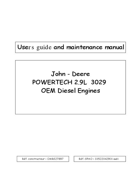 john deere 3029 powertech user guide Kindle Editon