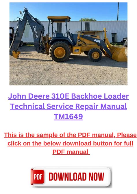 john deere 310e backhoe service manual Reader