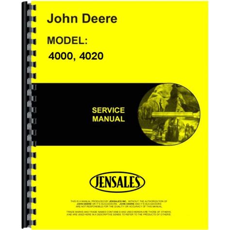 john deere 4020 repair manual pdf Epub