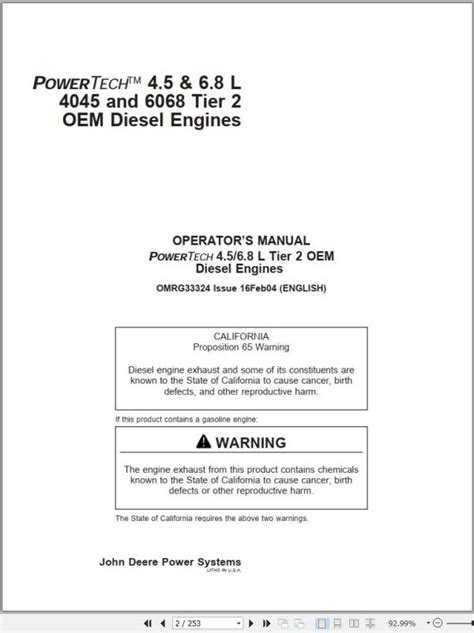 john deere 4045 6068 oem diesel engines electronically controlled user guide Reader