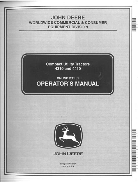 john deere 4310 operators manual Epub