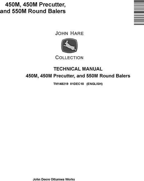 john deere 550 round baler operators manual PDF
