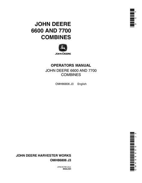 john deere 6600 operators manual Epub