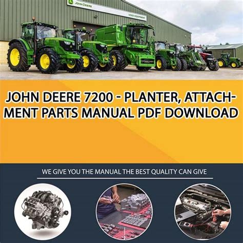 john deere 7200 planter service manual pdf Epub