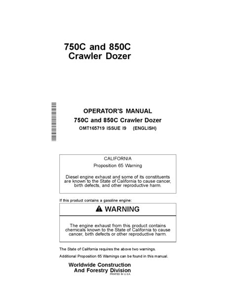 john deere 750c 850c dozer omt165719 user guide Doc