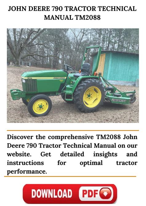 john deere 790 tractor manual PDF