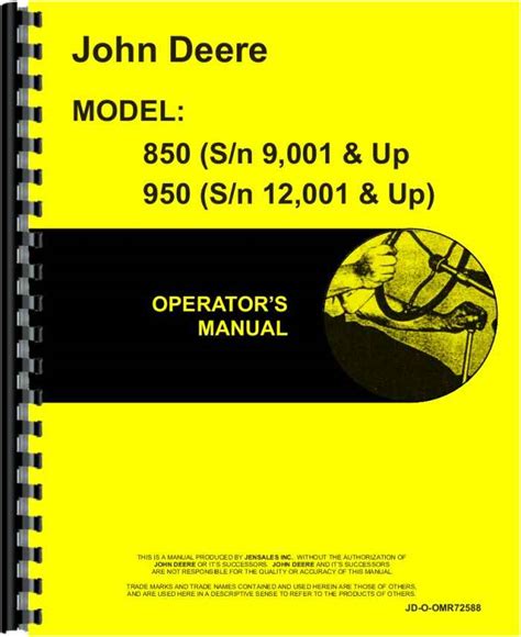 john deere 850 dozer operator manual PDF