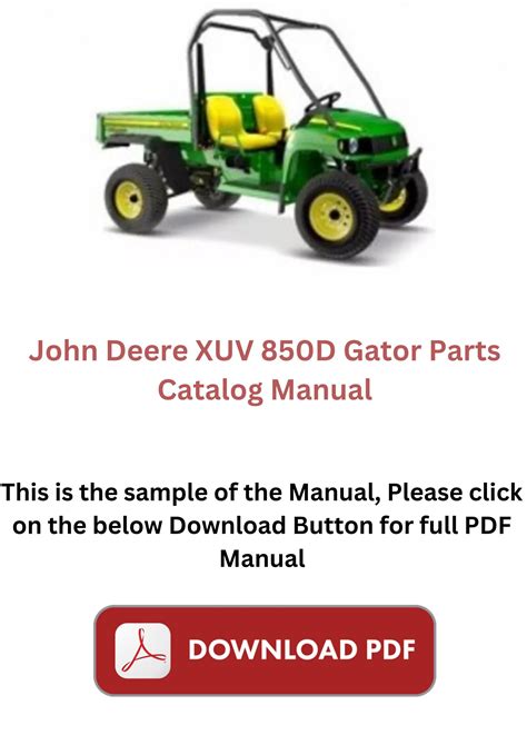 john deere 850d gator manual Epub