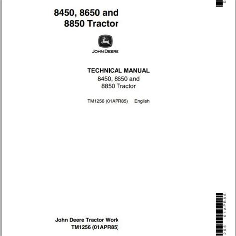 john deere 8650 manual Kindle Editon