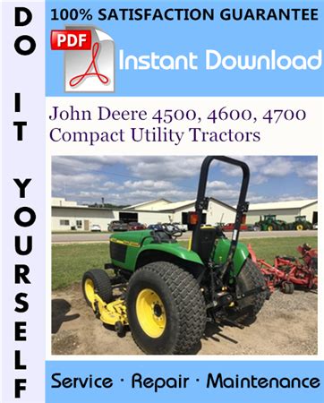 john deere compact utility 4500 4600 4700 technical manual Ebook Kindle Editon