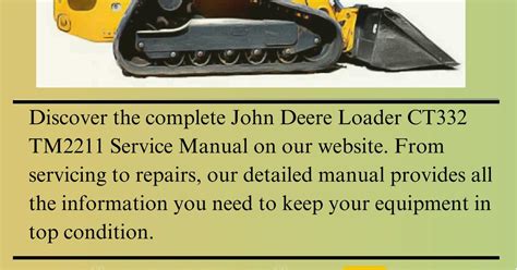 john deere ct332 service manual pdf Kindle Editon