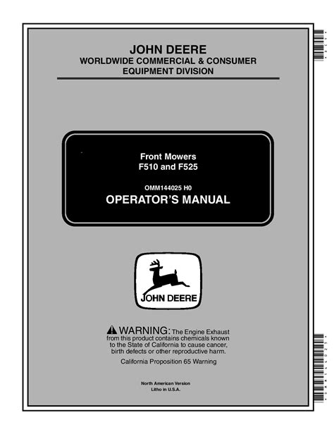 john deere f525 service manual Kindle Editon