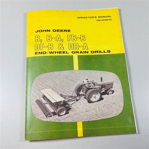 john deere fbb grain drill manual PDF