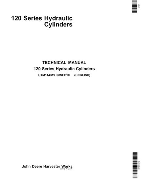 john deere hydraulic cylinder repair instruction manual PDF