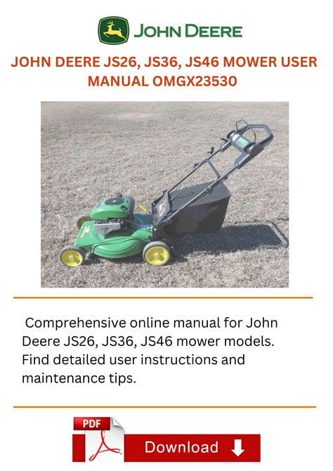 john deere js36 manual Reader