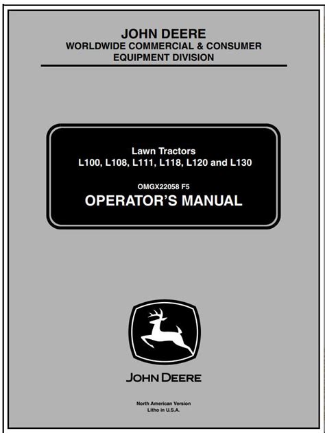 john deere l130 operators manual PDF