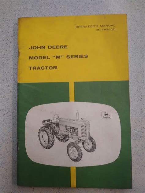 john deere model m operators manual Reader