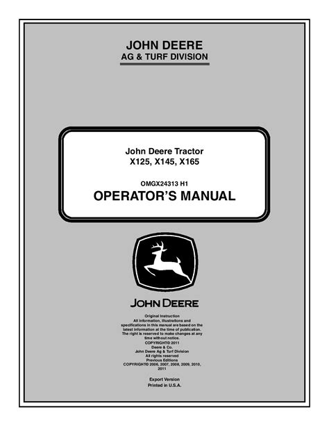 john deere owners manual online free Kindle Editon