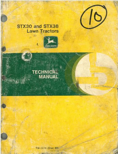 john deere stx38 technical manual PDF