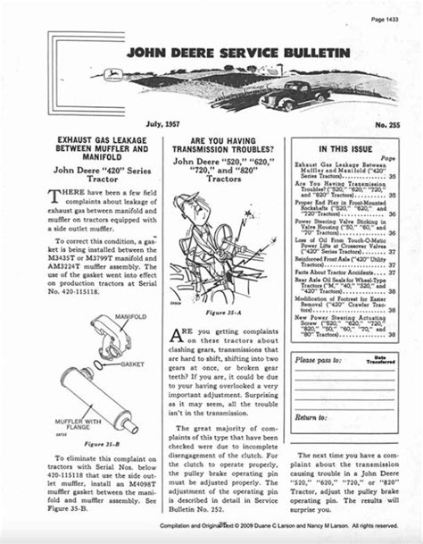 john deere technical service bulletins pdf Reader