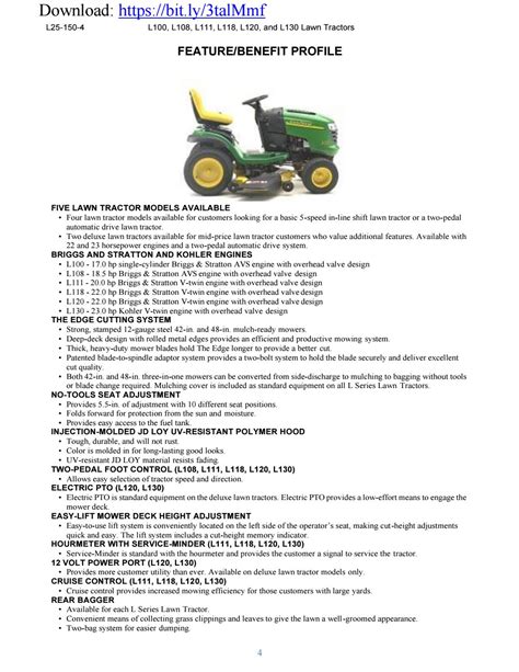 john deere tractor l120 manual PDF