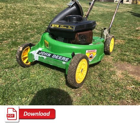 john deere walk behind mower 14pb manual PDF