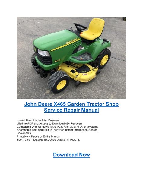 john deere x465 service manual Epub