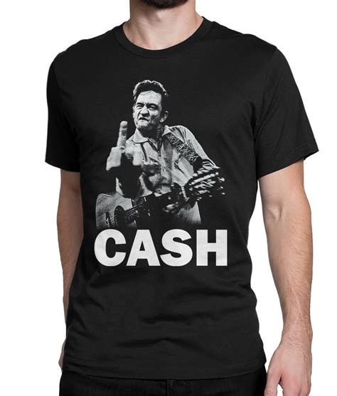 johnny cash middle finger shirt