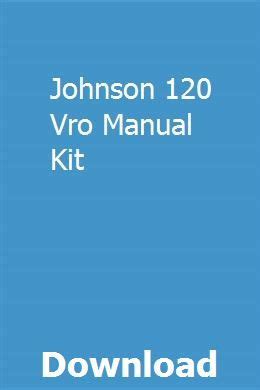 johnson 120 vro manual PDF