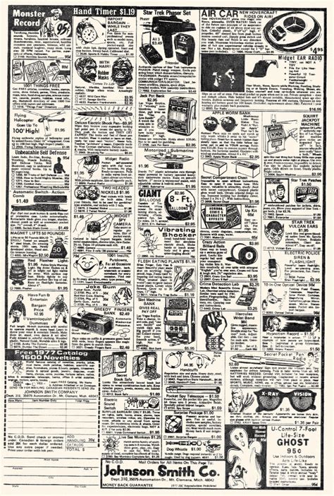 Johnson Smith Catalog 1960s