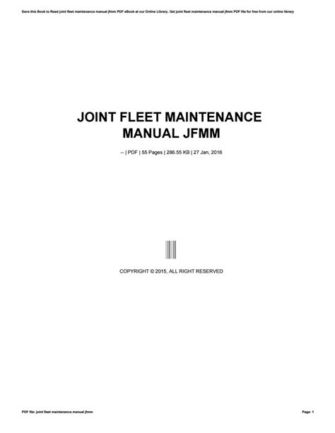 joint fleet maintenance manual Doc