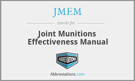 joint munitions effectiveness manual Kindle Editon