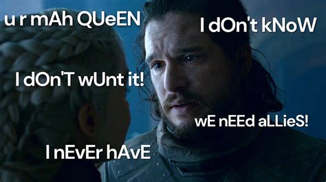 jon snow i don't want it