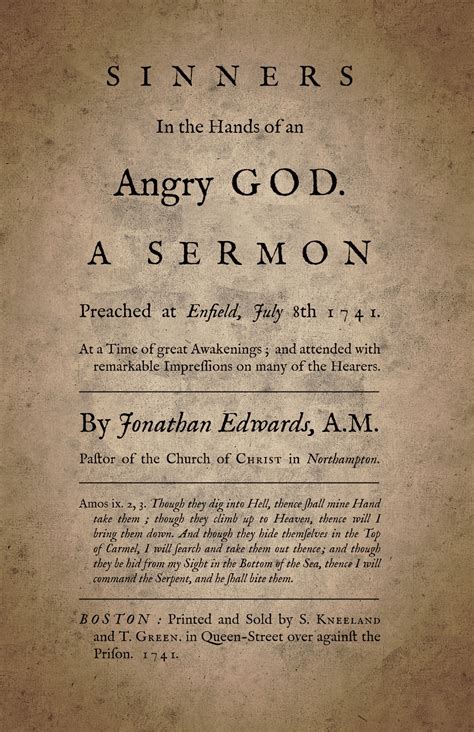 jonathan edwardss sinners in the hands of an angry god a casebook Reader
