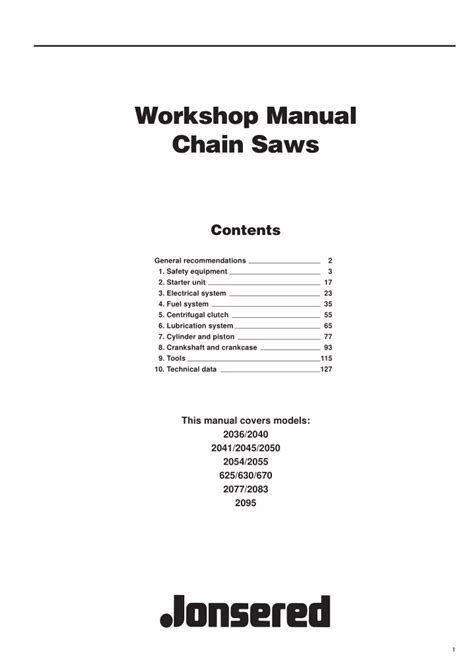 jonsered 2055 user guide Doc