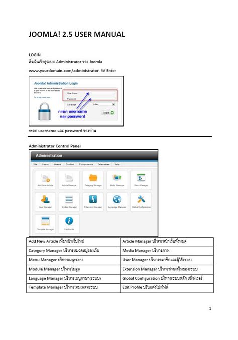 joomla 25 user manual Kindle Editon