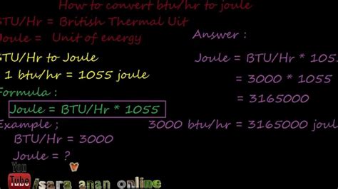 joule to btu conversion