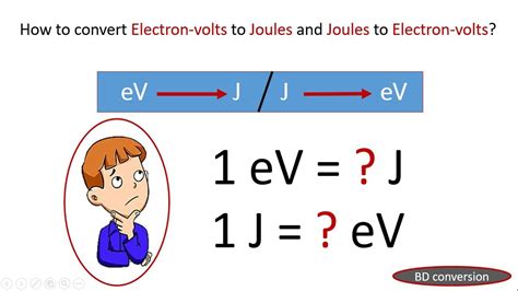 joule to ev conversion