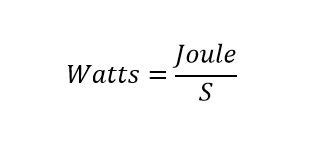 joules a watts