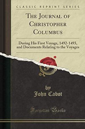 journal columbus voyage classic reprint Reader