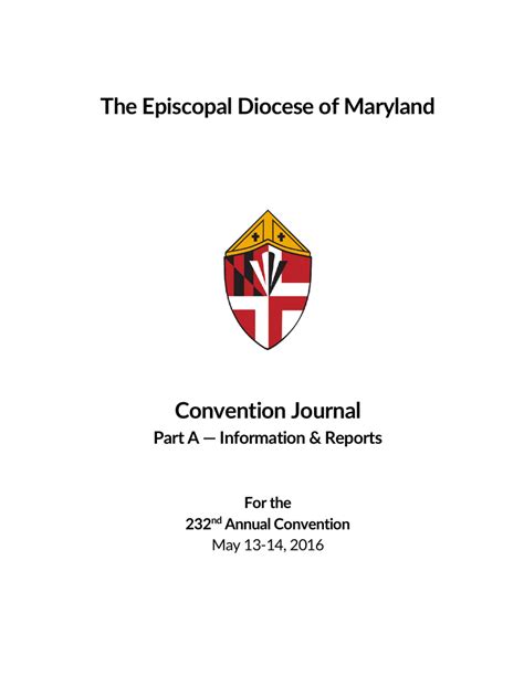 journal convention diocese maryland classic Epub