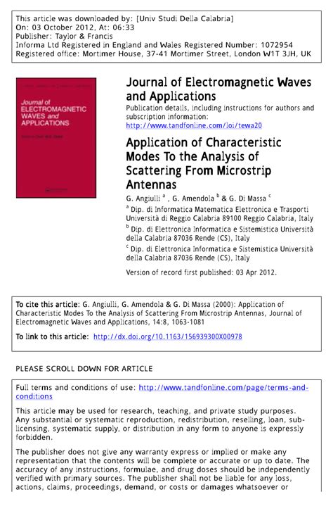 journal of electromagnetic analysis and applications Doc