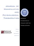journal of manipulative physiological therapy Reader