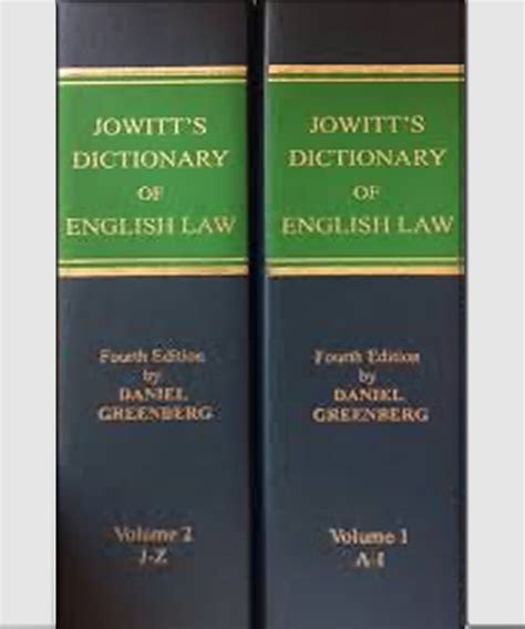 jowitts dictionary english daniel greenberg Epub