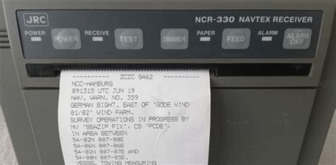 jrc ncr 330 navtex receiver user guide PDF