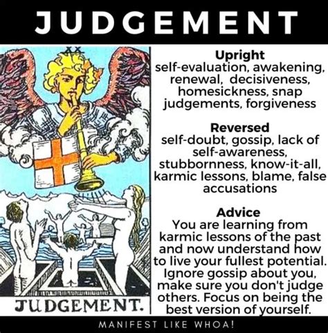 judgment card meaning