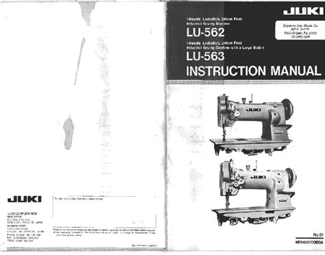 juki 562 manual pdf PDF