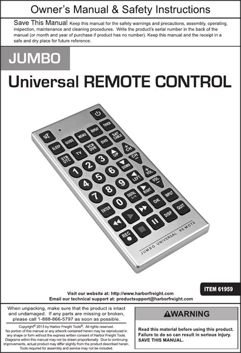 jumbo universal remote manual pdf Reader